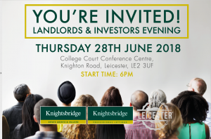 LANDLORD & INVESTORS EVENING - THURSDAY 28TH JUNE 2018