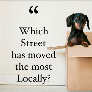 Which Street in Leicester has seen the most homeowners moving in the last 3 years?